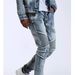 Men's Clothing new motorcycle men's small leg pants men's skinny jeans factory direct sales jeans men_mkmklike.com