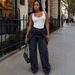 Women's Casual Straight Leg Jeans Style Street Fashion Misaligned Button Design New Style_mkmklike.com