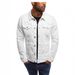 Loom European And American Hot Push Men's Casual Denim Solid Color Cardigan Button Slim Fit Workwear Jacket_mkmklike.com