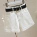 High Waisted Slimming Denim Shorts for Women Korean Style Rolled Hem Loose Wide Leg A-Line Hot Pants Trendy Summer Fashion_mkmklike.com