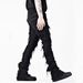 Men's Clothing New retro tassel men's flared jeans men's high street slim patch denim trousers_mkmklike.com