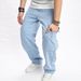 Men's Printed Jeans Straight Leg Pants Stretch Comfortable Cotton Denim Trousers For Casual Daily Wear_mkmklike.com