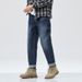 Guangzhou Xintang Jeans Men's Daniel Autumn New Jeans Men's Fattened Plus Size Straight Harlan Pants Men's_mkmklike.com