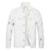 Loom European And American Style Slim Fit Punk Men's Ripped Denim Jacket_mkmklike.com
