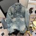 Distressed Washed Denim Jacket For Men & Women - Vintage High Street Loose Fit Casual Spring Fashion Coat_mkmklike.com