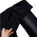 New American Retro Style Men's Jeans Deconstructed Patchwork Design Black Grey Slightly Flared Straight Leg_mkmklike.com