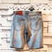 Men's Clothing Summer Denim Shorts Casual Pants Ins Trend Personality Ripped Old Embroidery Label Mid Length Pants_mkmklike.com