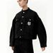 Distressed Embroidered Denim Shirt - Vintage Streetwear Short Sleeve Top For Men & Women, Y2k Hip Hop Fashion, Retro High Street Casual Wear_mkmklike.com