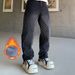 Men's Relaxed Fit Straight-Leg Jeans – Vintage Wash Fleece-Lined & Regular (Black/Navy/White/Coral, S-5xl)_mkmklike.com
