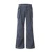 Washed Denim Flared Hippie Trend Men's Loose Wide-Leg Long Punk Vintage Three-Dimensional Pocket Cargo Pants_mkmklike.com