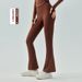 Ningbo Big Tree Yoga High Waist Hip-Lifting Casual Slightly Flared Fitness Long Stretch Slimming Tight Wide-Leg Pants_mkmklike.com