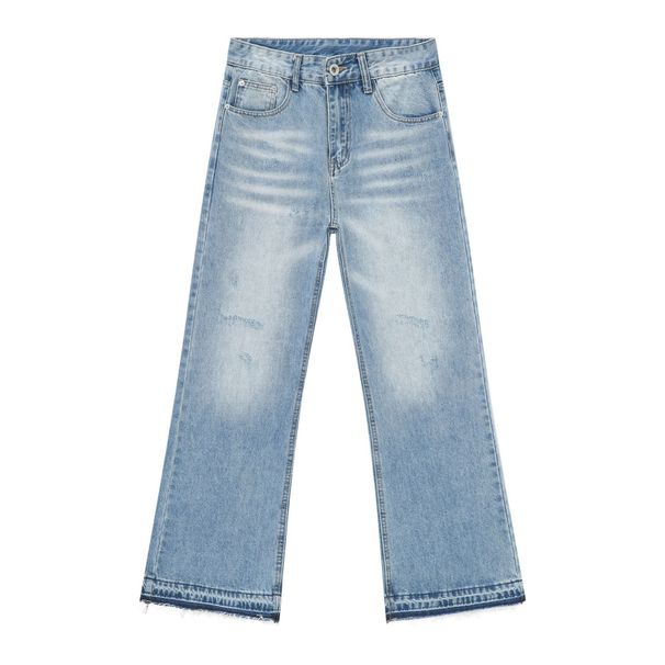 EF JEANS | 2024 New American Basic Simple Straight Casual Pants Washed Denim Trousers_mkmklike.com