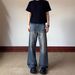 Men’s A-Line High Street Jeans – Vintage Whisker Wash, Relaxed Straight Fit, Clean Aesthetic_mkmklike.com