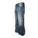 Men's Clothing Men's Whisker Denim Jeans - Lightning Wash Straight Leg Pants (Vintage Revival Style)_mkmklike.com