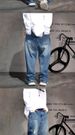 Men's Vintage Streetwear Heavy Washed Distressed Jeans With Contrast Stitching & Relaxed Fit_mkmklike.com