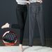 Women's Fleece-lined Thickened Jeans For Autumn And Winter, Plaid Inner Fleece Warm Pants, High-waisted,_mkmklike.com