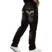 Men's Stretch Denim Jeans – Slim Fit Black Straight Leg Pants With Embroidery Details (S-2XL, All-Season Comfort)_mkmklike.com