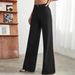 Women's Clothing Leg Jeans Classic Versatile Classic Black Straight Leg Jeans - High Waist Comfortable Cotton Denim Pants For Casual & Office Wear_mkmklike.com