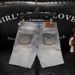 Men's Clothing Ripped Denim Shorts Summer Style Trendy Loose Straight Leg Five Point Pants Mid Length High Street Cool_mkmklike.com