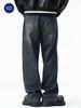 Nordmann Muqiu Clothing | American High Street Retro Washed Wide-Leg Jeans Men's Trendy Brand Cleanfit Straight Long Pants_mkmklike.com