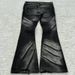 Men's Gothic Flared Jeans Retro Washed Denim Pants With Double Waistband Y2k Vintage High Street Style_mkmklike.com