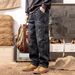 Men's Multi-Pocket Work Jeans - Durable Carpenter Pants For Construction, Welding & Heavy Duty Jobs - Relaxed Fit Stretch Denim With Utility Pockets_mkmklike.com