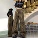 American Retro Leopard Print Jeans For Women Men, Summer Trendy Niche Wide-leg Pants, Loose Drapey, Casual And Slimming_mkmklike.com