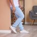 Men's Slim Fit Skinny Jeans Summer Street Style Washed Denim Versatile Hip Hop_mkmklike.com