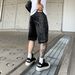 Men's Clothing American High Street Personality Black Summer New Trendy Casual Shorts Men's Heavy Diamond Denim Shorts Men_mkmklike.com