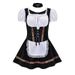 Women's Clothing Halloween German Oktoberfest Costume Black and Green National Style Dress Cosplay Stage Performance Costume_mkmklike.com
