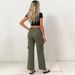 Women's Retro High-Waisted Wide-Leg Stretchy Denim Work Pants with Multiple Pockets Straight Leg for American Markets_mkmklike.com