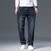 Thick Pure Cotton Loose Men's Jeans For Autumn And Winter, Business Plus Plus Size Straight Leg Versatile Casual Men's Pants, Wear-resistant_mkmklike.com