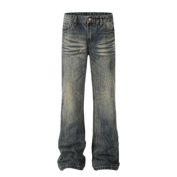 Men's & Women's Vintage Style Cat Whisker Jeans - High-End Cotton Bootcut Pants For Casual Wear (Blue, S-Xxl)_mkmklike.com