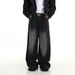 Men's Vintage Washed Denim Jeans – Relaxed Straight Fit Retro Streetwear Pants (S-3XL) | Unisex Styling & Distressed Detailing_mkmklike.com