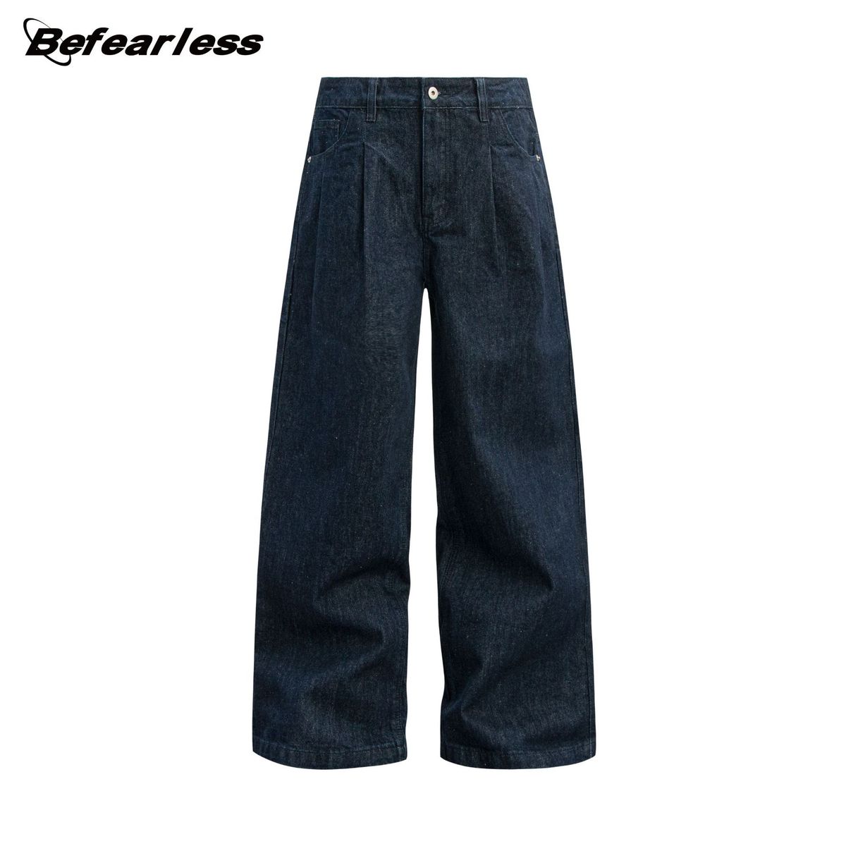 Vintage American Classic Straight-Leg Jeans For Men & Women – Relaxed Fit, High Waist, Unisex Denim Pants_mkmklike.com