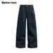 Vintage American Classic Straight-Leg Jeans For Men & Women – Relaxed Fit, High Waist, Unisex Denim Pants_mkmklike.com