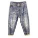 2026 Loose Fit Men's Pants, 2026 Spring New Trendy And Cool Printed Jeans, American Retro Washed Men's Pants_mkmklike.com