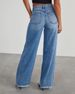 raw edge jeans for women high-waisted wide-leg trousers loose washed jeans_mkmklike.com