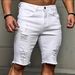 Men's Ripped Distressed Jeans - Artfully Torn Details & Slim Straight Fit For Edgy Street Style_mkmklike.com