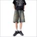 Men's Clothing Retro High Street Men's Denim Shorts Summer Style Casual Trendy Five Point Frayed Hem Mid Length Versatile Shorts_mkmklike.com