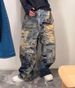 Hip-hop Style Men's Distressed Baggy Jeans 3D Digital Print Graffiti Wide Leg Denim Pants AC Style Midweight Cotton Straight Pants For All Seasons_mkmklike.com
