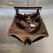 In The Fall Of 2026, The New Leopard Print High Waist Close-fitting Spice Girl Denim Shorts Are Wide-footed And Leaking Thigh Sexy Hot Pants._mkmklike.com