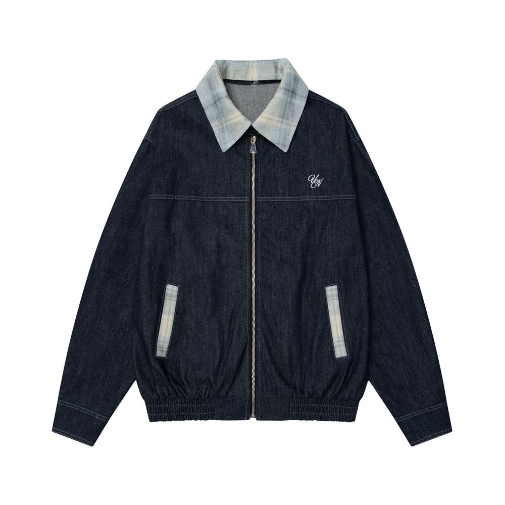 Collar Denim Jacket, Thickened Autumn And Winter Men's Design Sense, Detachable Collar, Inner Liner, Loose Cotton Jacket_mkmklike.com