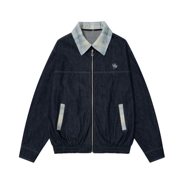 Collar Denim Jacket, Thickened Autumn And Winter Men's Design Sense, Detachable Collar, Inner Liner, Loose Cotton Jacket_mkmklike.com