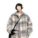 Men's Wool Plaid 2024 Autumn New Loose Casual Japanese Retro Trendy Woolen Jacket_mkmklike.com