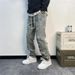 Men's Loose Fitting Casual Versatile Straight Leg Jeans Stretchy And Draping Stylish Trendy Halloween Clearance Sale_mkmklike.com