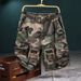 Men's Camouflage Cargo Shorts - Tactical Outdoor Casual Denim Shorts For Summer, Military Style Work Shorts With Multiple Pockets_mkmklike.com
