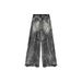 Gothic Streetwear Vintage Washed Jeans – Straight-Leg Distressed Denim Pants For Men | Retro Rock & Urban Fashion_mkmklike.com