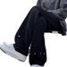 Summer White Jeans American High Street Men's Thin Design Sense High-end Pants Loose Straight Slightly Pulled Trousers_mkmklike.com