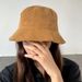 Hot Sale Ins Solid Colour Corduroy Fisherman's Hat Sub Men Women Spring and Autumn Fashion Casual Hundred Take Basin Bucket Cap_mkmklike.com